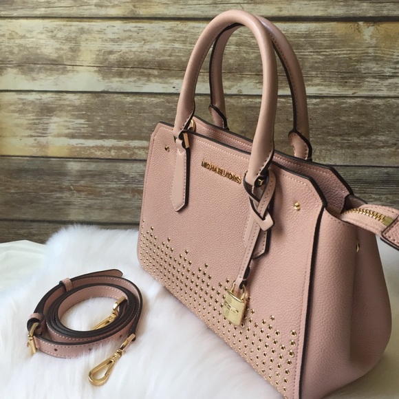 Michael Kors Hayes Medium messenger pink satchel - Picture 6 of 8